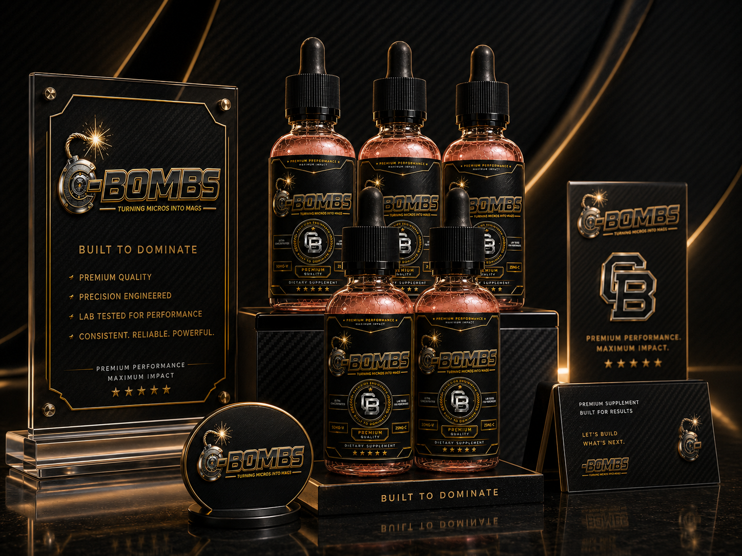 C—BOMBS retailer profit breakdown — per bottle, per case, per month